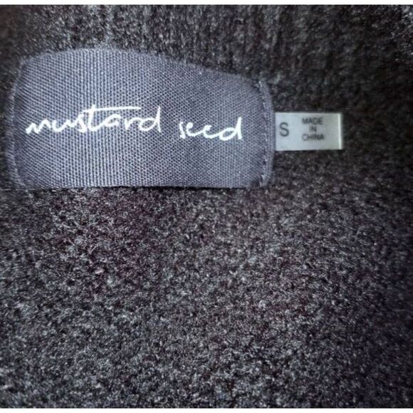 MUSTARD SEED BLACK TUNIC SZ.S EUC.  GORGEOUS TUNIC IN EXCELLENT USED CONDITION. - Picture 6 of 7
